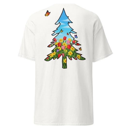 Tulip Blooms Butterfly Tee