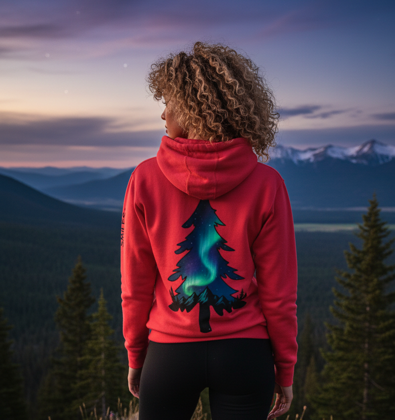 Northern Lights Pullover Hoodie | Aurora Borealis