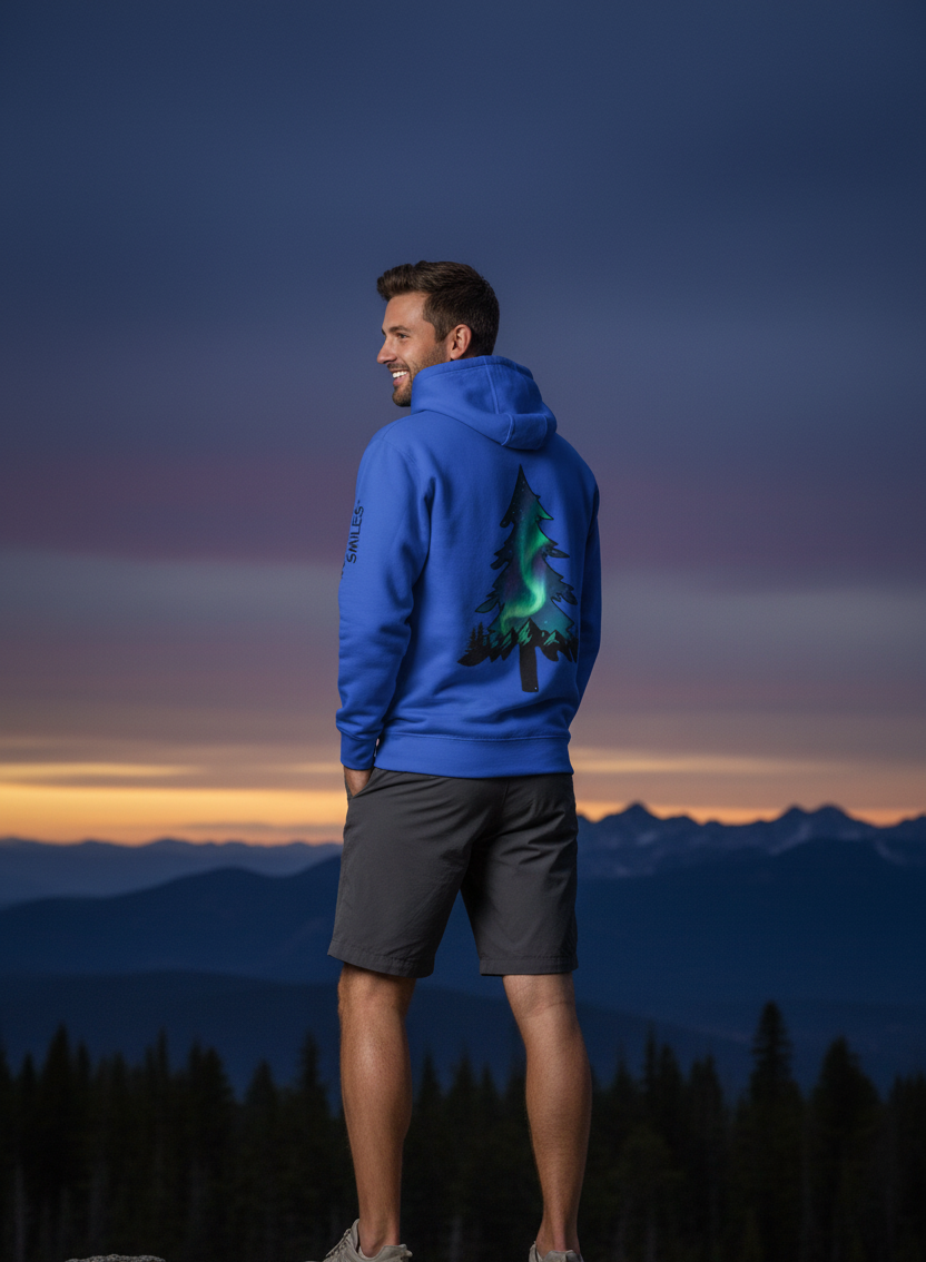 Northern Lights Pullover Hoodie | Aurora Borealis